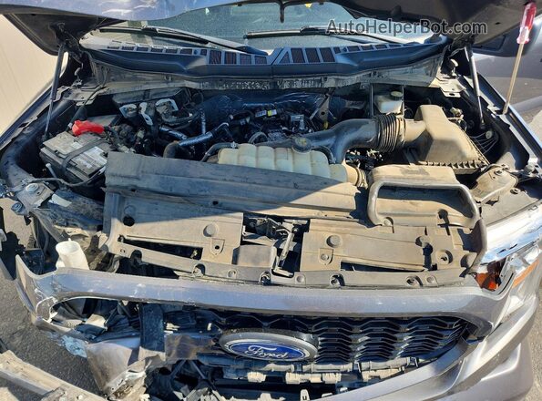 1FTEW1CP0MFC51106 2021 FORD F150 Gray Widok wnętrza z tyłu