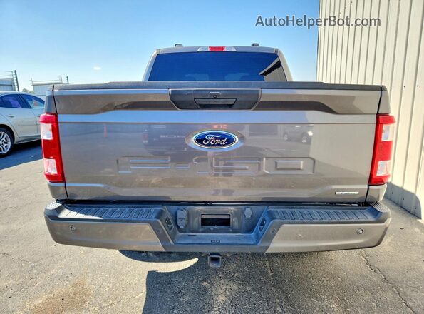 1FTEW1CP0MFC51106 2021 FORD F150 Gray Widok z tyłu