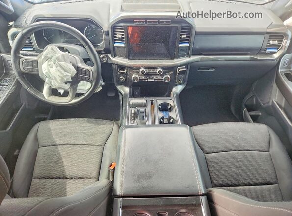 1FTEW1CP0MFD08906 2021 FORD F150 Blue Dashboard view