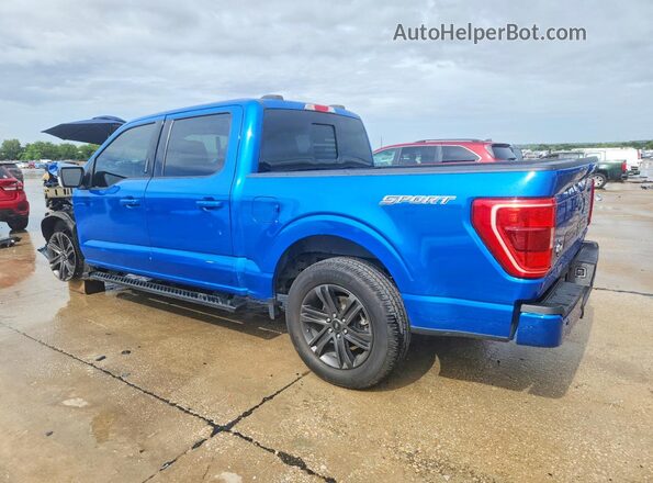 1FTEW1CP0MFD08906 2021 FORD F150 Blue Rear left