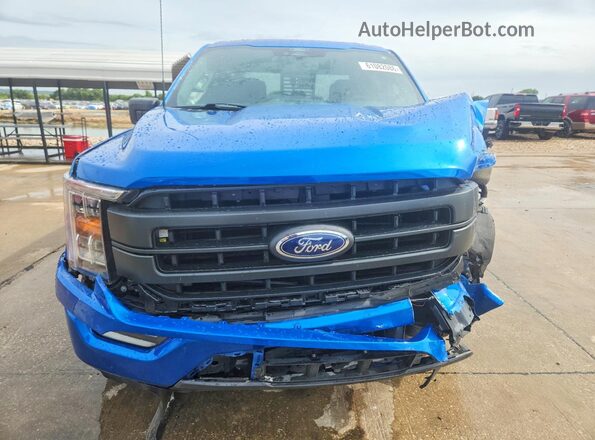 1FTEW1CP0MFD08906 2021 FORD F150 Blue Front view
