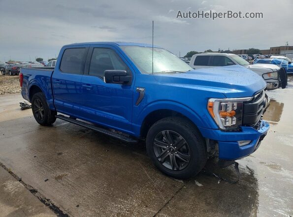 1FTEW1CP0MFD08906 2021 FORD F150 Blue Front right