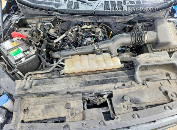 1FTEW1CP0MFD08906 2021 FORD F150 Blue Rear interior view
