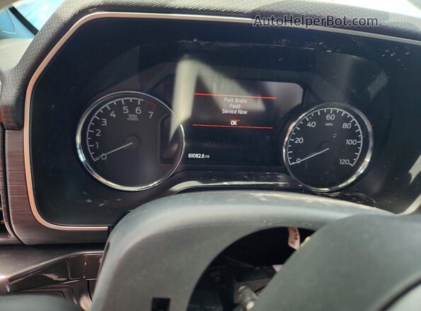 1FTEW1CP0MFD08906 2021 FORD F150 Blue Instrument cluster view
