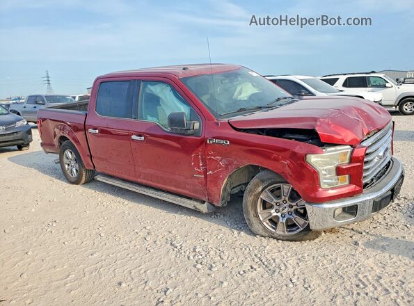 1FTEW1CP1GKD40985 2016 FORD F150 Red წინა მარჯვენა