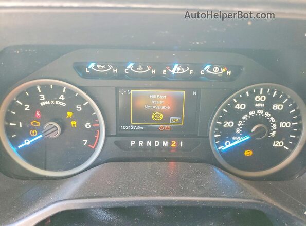 1FTEW1CP1GKD40985 2016 FORD F150 Red ხელსაწყოთა პანელის ხედი
