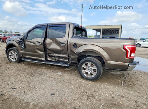 1FTEW1CP1HFB99586 2017 FORD F150 Коричневый Задняя левая четверть