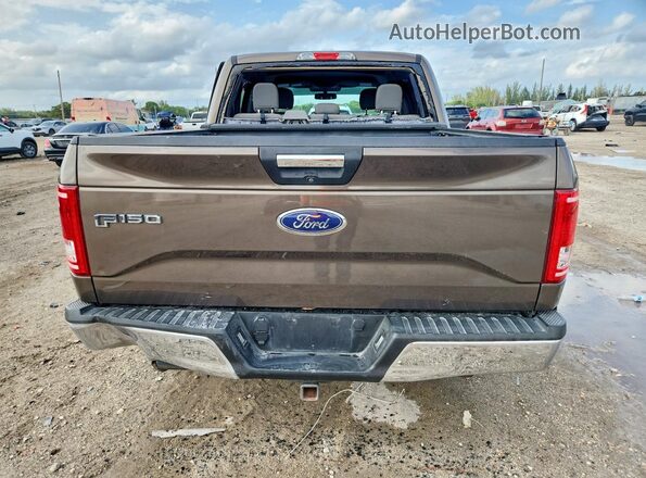 1FTEW1CP1HFB99586 2017 FORD F150 Коричневый Вид сзади