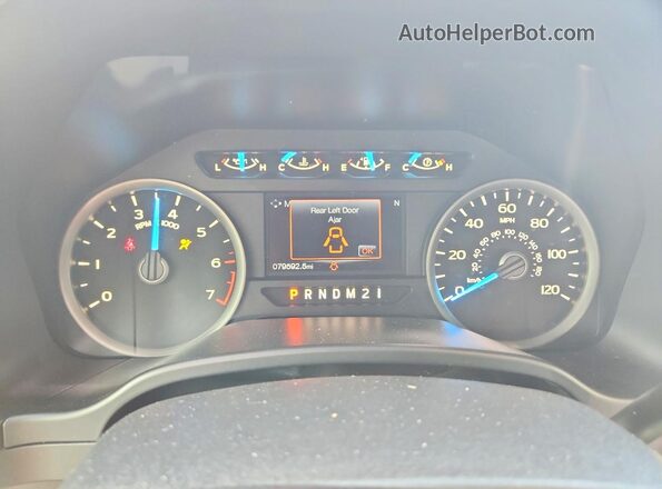 1FTEW1CP1HFB99586 2017 FORD F150 Коричневый Вид щитка приборов