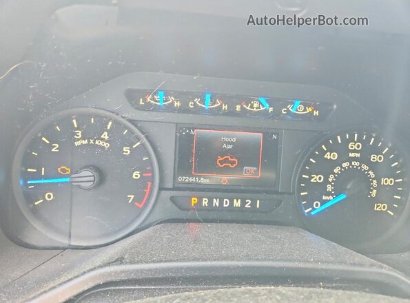 1FTEW1CP1HKC03935 2017 FORD F150 Black ხელსაწყოთა პანელის ხედი