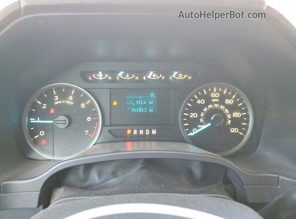 1FTEW1CP1JKC28176 2018 FORD F150 Silver Instrument cluster view