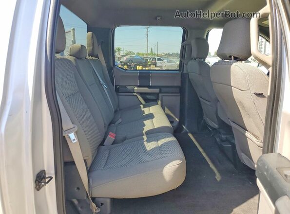 1FTEW1CP1JKC28176 2018 FORD F150 Silver Rear seats view