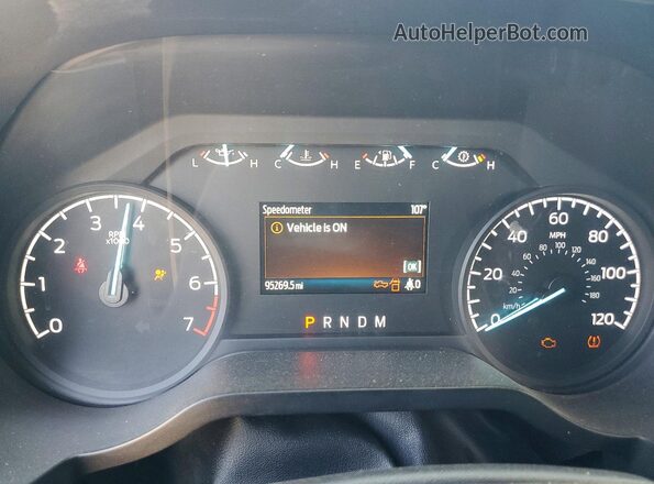 1FTEW1CP1MKD68930 2021 FORD F150 White Вид щитка приладів