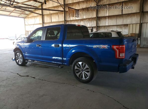 1FTEW1CP2HKC55560 2017 FORD F150 Blue Rear left