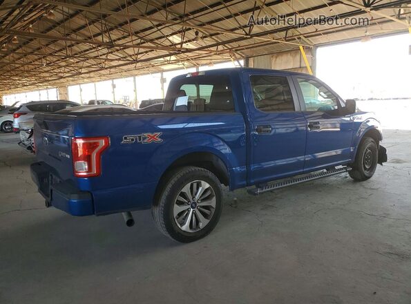 1FTEW1CP2HKC55560 2017 FORD F150 Blue Rear right