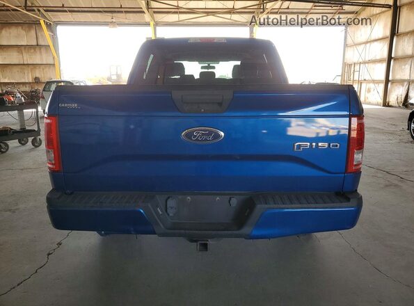 1FTEW1CP2HKC55560 2017 FORD F150 Blue Rear view