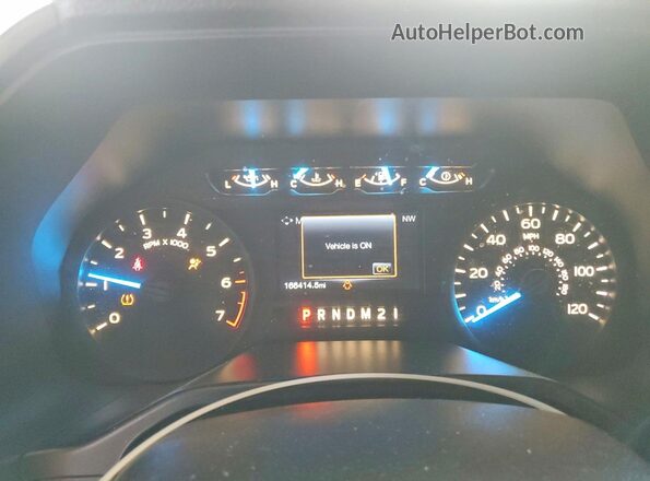 1FTEW1CP2HKC55560 2017 FORD F150 Blue Instrument cluster view