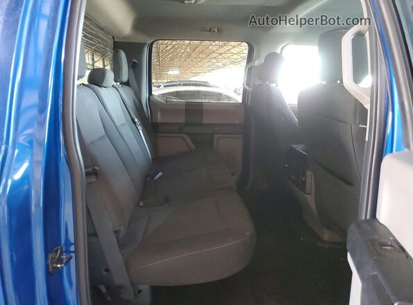 1FTEW1CP2HKC55560 2017 FORD F150 Blue Rear seats view