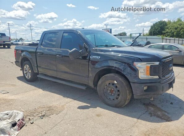 1FTEW1CP2JFC69070 2018 FORD F150 Черный Передняя правая четверть