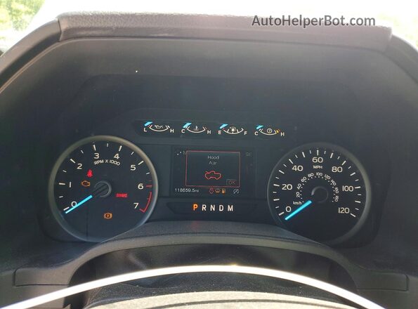 1FTEW1CP2KFB00216 2019 FORD F150 Silver Սարքավորումների վահանակի տեսք