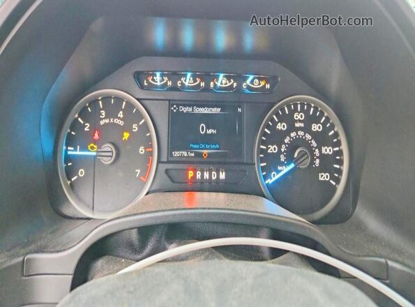 1FTEW1CP2KKD13044 2019 FORD F150 White ხელსაწყოთა პანელის ხედი