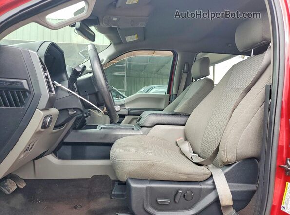 1FTEW1CP2LKD60317 2020 FORD F150 Red Vista interior delantera