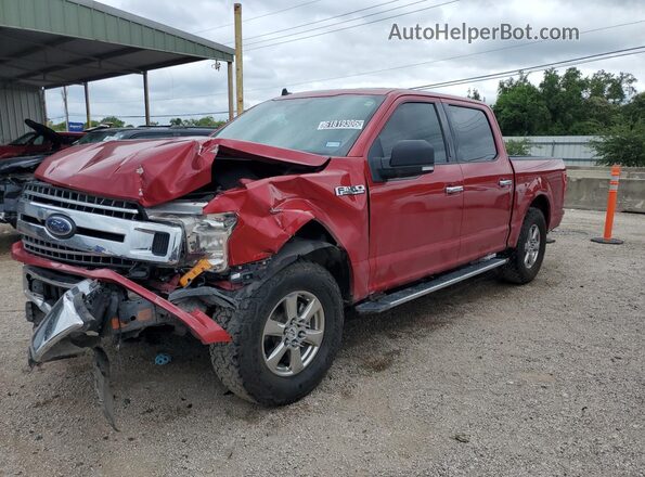 1FTEW1CP2LKD60317 2020 FORD F150 Red Vista de la etiqueta del VIN