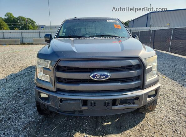 1FTEW1CP3GKF09937 2016 FORD F150 Gray Front view