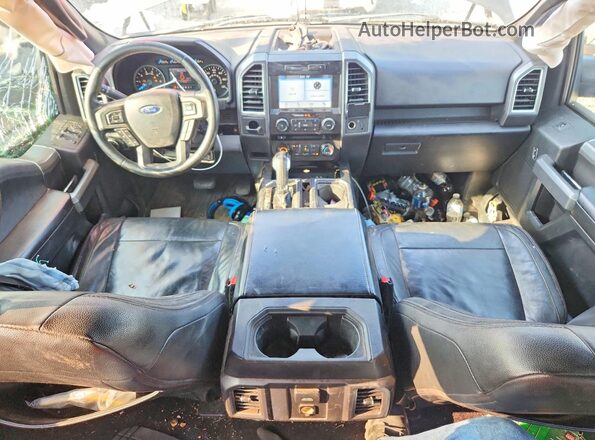 1FTEW1CP3GKF09937 2016 FORD F150 Gray Dashboard view