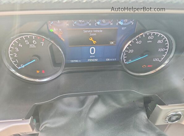 1FTEW1CP3MFA87608 2021 FORD F150 White Вид щитка приладів