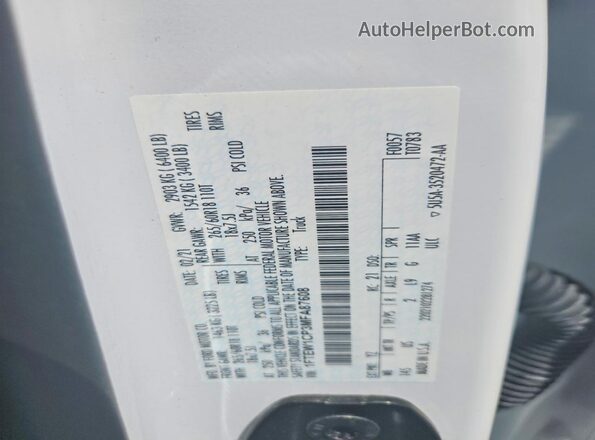 1FTEW1CP3MFA87608 2021 FORD F150 White Вид підкапотного простору