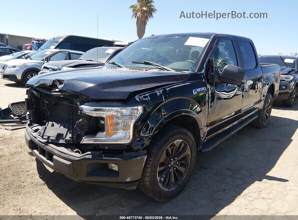 1FTEW1CP4JKC95483 2018 FORD F150 Black Передня ліва чверть