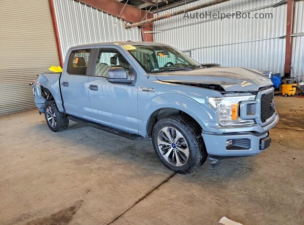 1FTEW1CP4KKD82835 2019 FORD F150 Gray Delantero derecho
