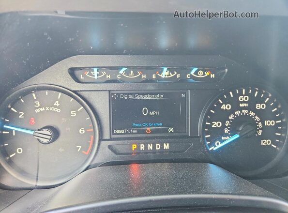1FTEW1CP4LKF53665 2020 FORD F150 Gray Instrument cluster view