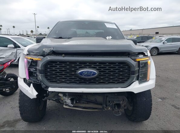 1FTEW1CP4MKE83165 2021 FORD F150 Gray Widok wnętrza z tyłu
