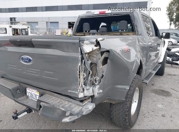 1FTEW1CP4MKE83165 2021 FORD F150 Gray Widok z przodu