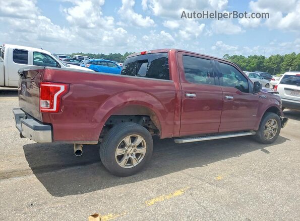 1FTEW1CP5GFC80136 2016 FORD F150 Burgundy Tył prawy
