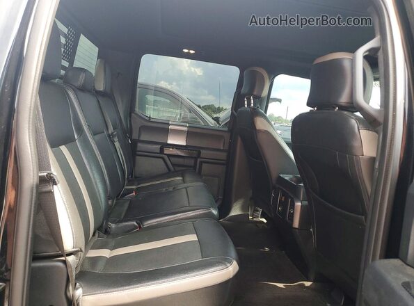 1FTEW1CP5GKF29896 2016 FORD F150 Black Vista de los asientos traseros