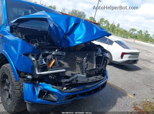 1FTEW1CP5LFC64058 2020 FORD F150 Blue Rear interior view