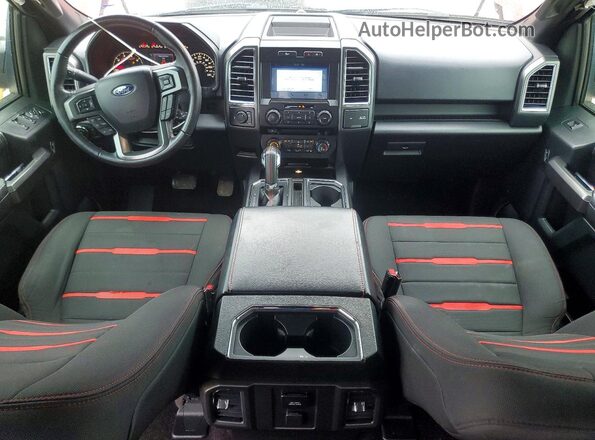 1FTEW1CP6GFB10707 2016 FORD F150 Red Vista del salpicadero