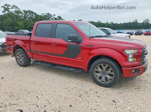 1FTEW1CP6GFB10707 2016 FORD F150 Red Delantero derecho