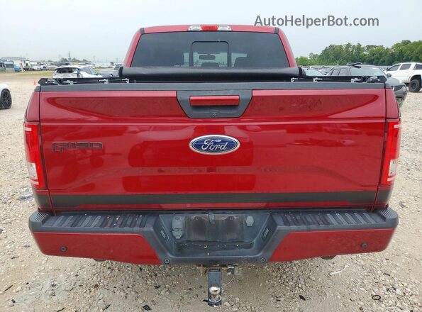 1FTEW1CP6GFB10707 2016 FORD F150 Red Vista trasera