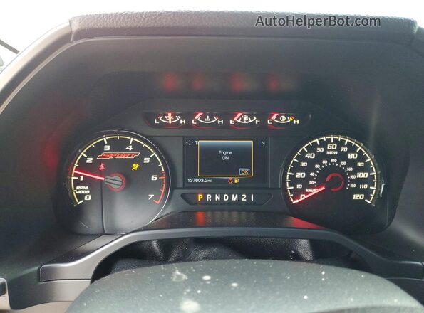 1FTEW1CP6GFB10707 2016 FORD F150 Red Vista del cuadro de instrumentos