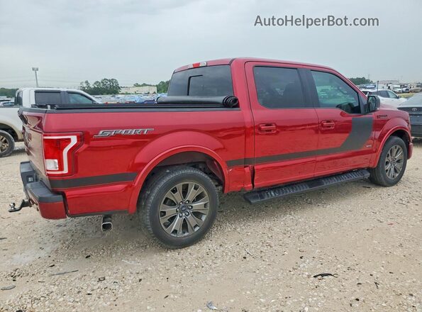 1FTEW1CP6GFB10707 2016 FORD F150 Red Trasero derecho