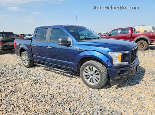 1FTEW1CP6JKC80225 2018 FORD F150 Blue Front right