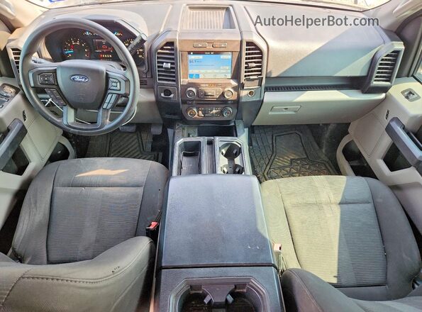 1FTEW1CP6JKC80225 2018 FORD F150 Blue Dashboard view