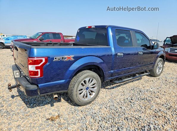 1FTEW1CP6JKC80225 2018 FORD F150 Blue Rear right