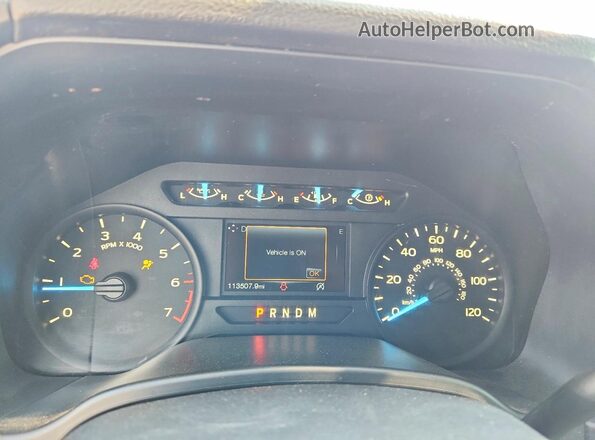 1FTEW1CP6JKC80225 2018 FORD F150 Blue Instrument cluster view