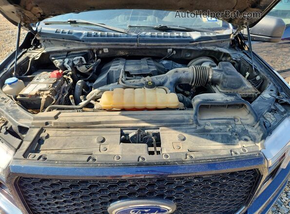 1FTEW1CP6JKC80225 2018 FORD F150 Blue Rear interior view
