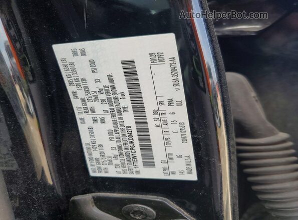 1FTEW1CP6JKD04278 2018 FORD F150 Black Widok komory silnika